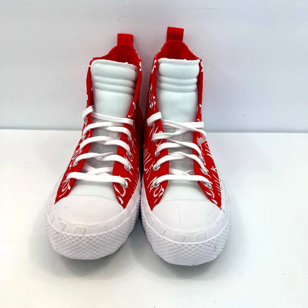 ⭐️CONVERSE 💯 “NOT A CHUCK”, RED, UNISEX MEN’S 9, WOMEN’S 11, HIGH TOP SNEAKERS - Picture 2 of 14